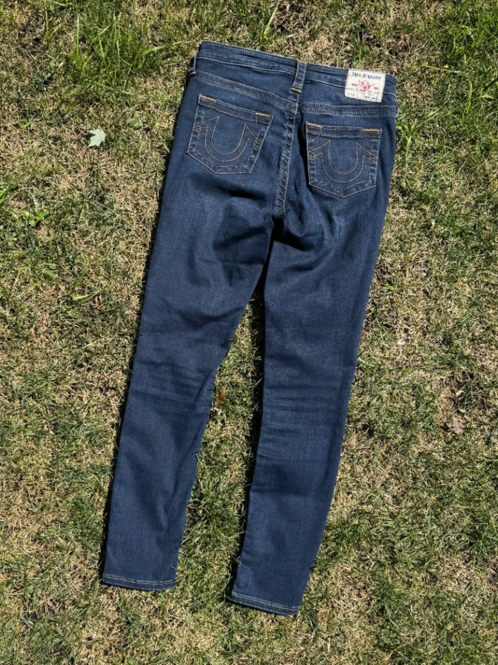 True Religion - Halle High Rise Super Skinny (Women's) - Blue